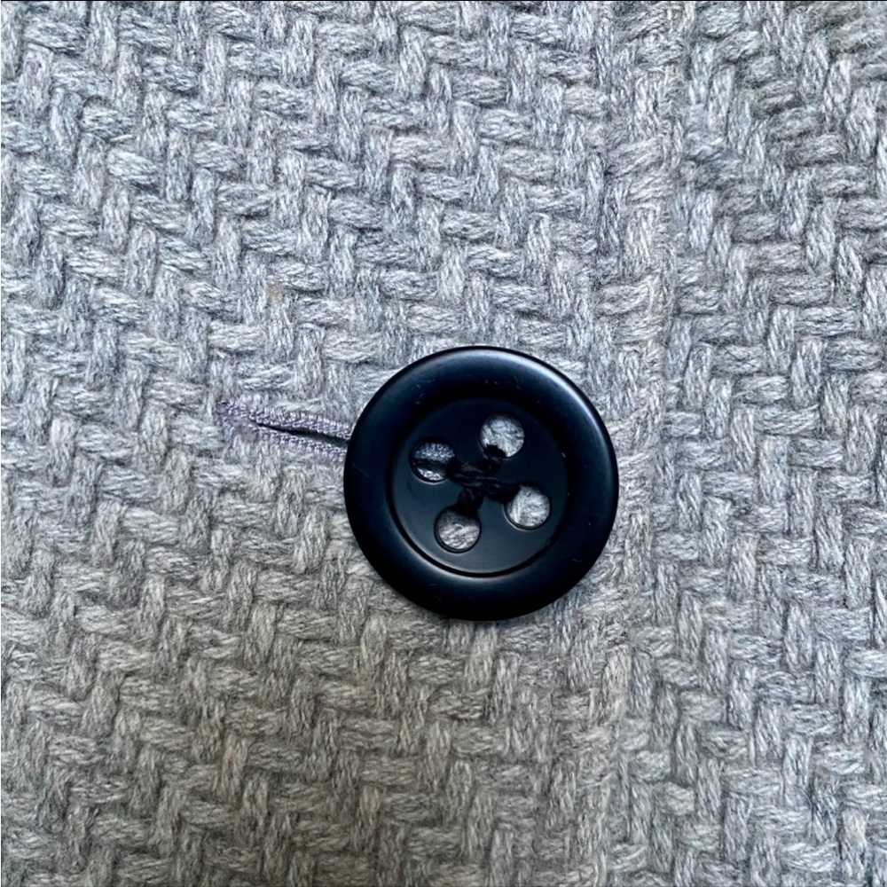 Steve by Searle Italian Wool Gray Car Coat Made in USA Size 12 - Picture 10 of 12